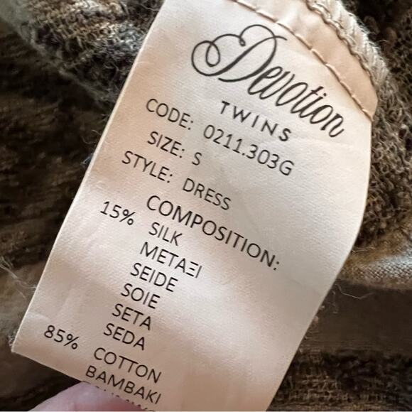 Devotion Twins Ella Midi Dress Small Flowy Anthropologie Stripe Boho Bohemian - Picture 2 of 10